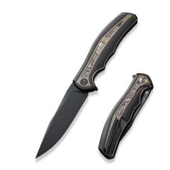 We Knife Zonda Titanium Black & Bronze Copper Foil Çakı