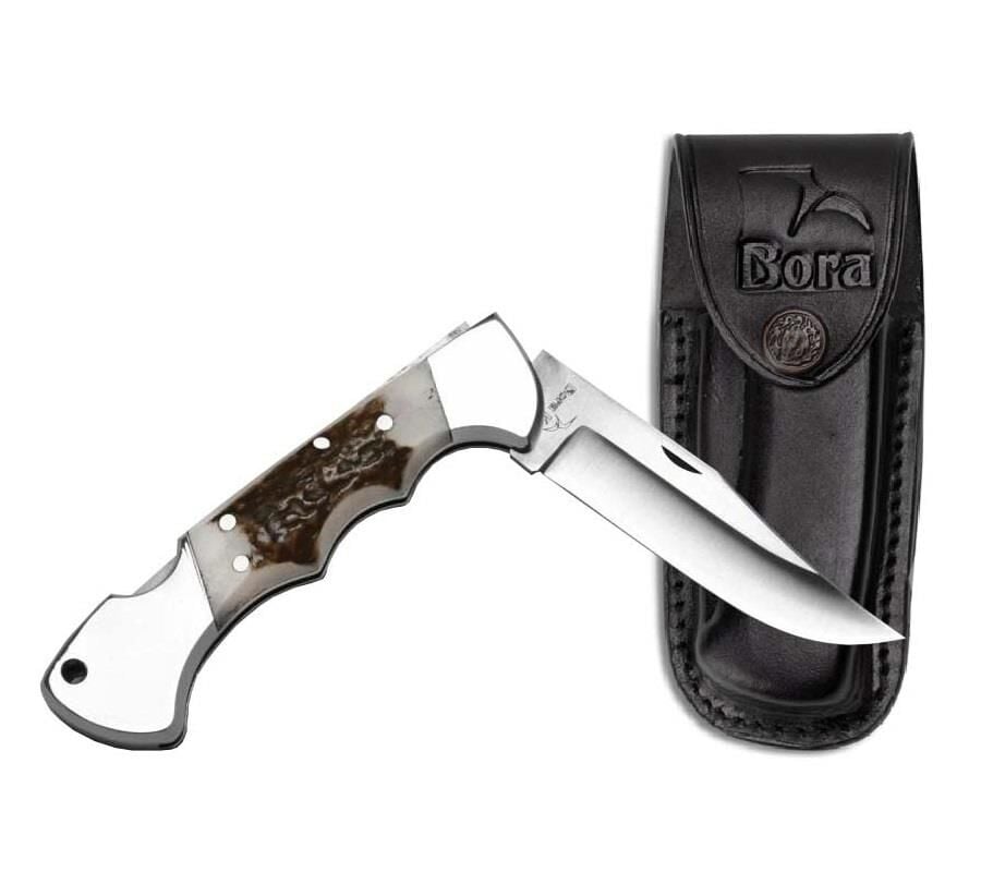 Bora 211 BP Ergonomik Boynuz Saplı Çakı