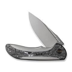 We Knife Equivik Titanium Grey Aluminum Foil CF Çakı