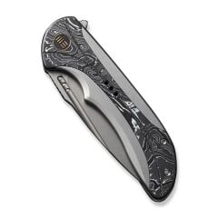 We Knife Equivik Titanium Grey Aluminum Foil CF Çakı