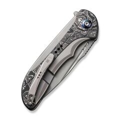 We Knife Equivik Titanium Grey Aluminum Foil CF Çakı