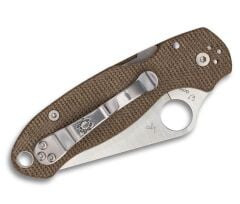 Spyderco Para 3 Brown Canvas Micarta CPM Cru-Wear PlainEdge Çakı