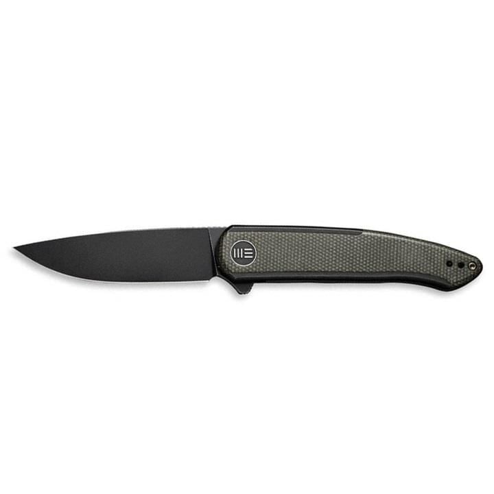 We Knife Smooth Sentinel Titanium Green Micarta Çakı
