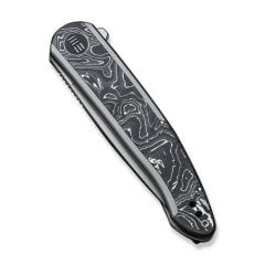 We Knife Smooth Sentinel CF Titanium Aluminum Foil Çakı