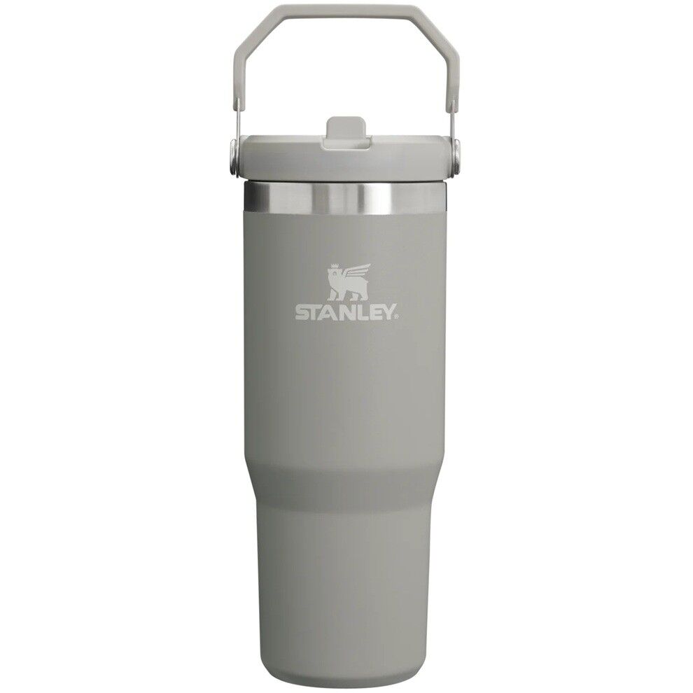 Stanley The IceFlow Flip Straw Pipetli Termos Bardak 0.89 Lt Kül