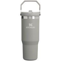 Stanley The IceFlow Flip Straw Pipetli Termos Bardak 0.89 Lt Kül
