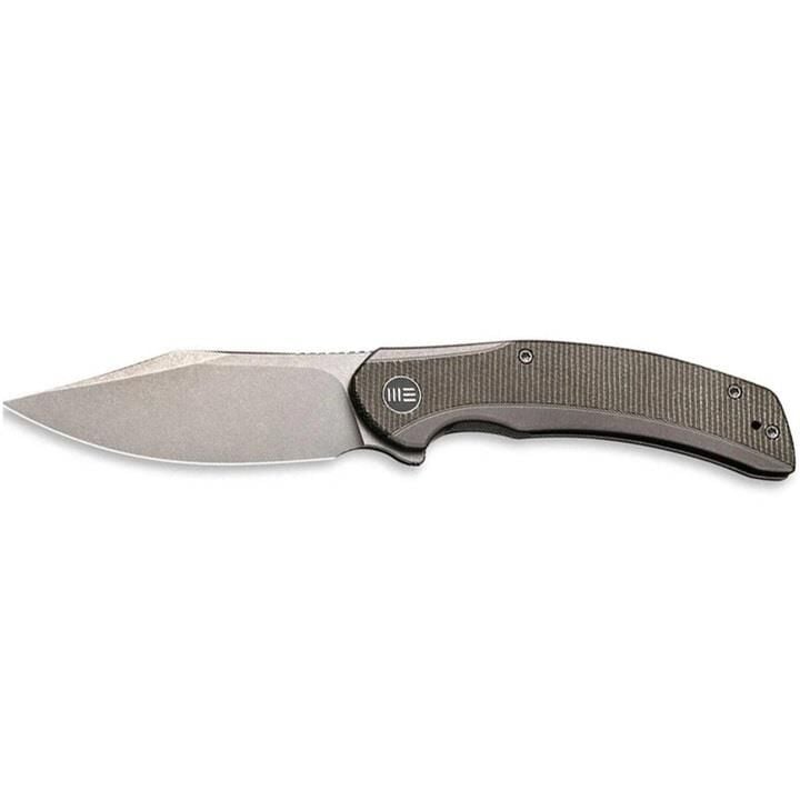 We Knife Snick Titanium Green Micarta Çakı