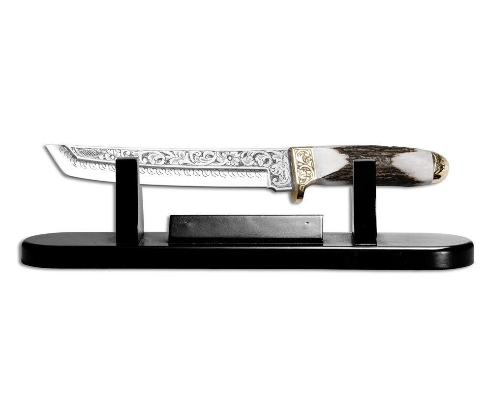 Bora 501 Tanto Boynuz Sap Gravürlü Bıçak