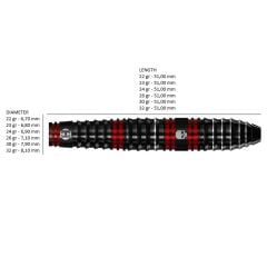 Harrows Ryan Searle Quick Point %90 Tungsten Dart Oku