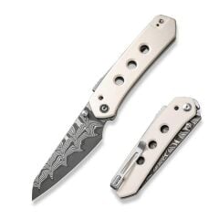 Civivi Vision FG G10 Ivory Damascus Çakı