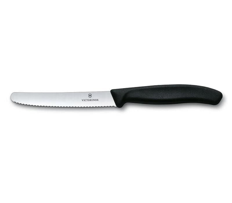 Victorinox Swiss Classic 11cm Domates & Sosis Bıçağı Siyah