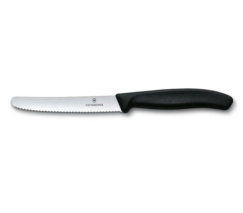 Victorinox Swiss Classic 11cm Domates & Sosis Bıçağı Siyah
