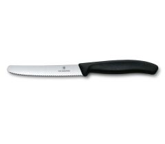 Victorinox Swiss Classic 11cm Domates & Sosis Bıçağı Siyah