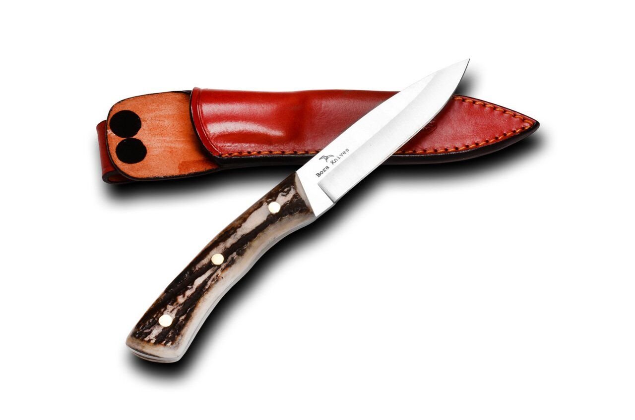 Bora 315 B Crocodile Geyik Boynuzu Saplı Bıçak