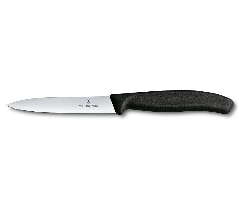 Victorinox Swiss Classic 10 cm Soyma Bıçağı Siyah