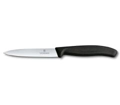 Victorinox Swiss Classic 10 cm Soyma Bıçağı Siyah