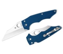 Spyderco Yojumbo Cobalt Blue G-10 CPM SPY27 Plainedge Çakı