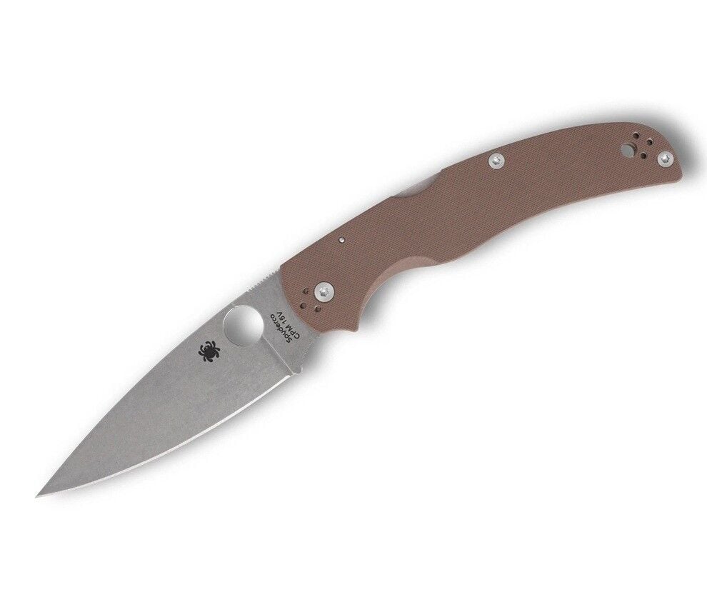 Spyderco Sp Native Chief Brown G-10 CPM 15V Plainedge Çakı