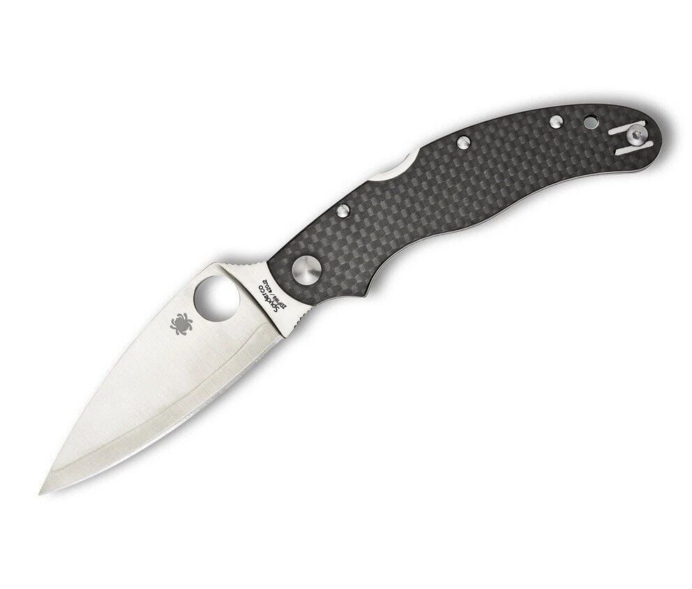 Spyderco Caly 3.5 Carbon Fiber ZDP-189 Plainedge Çakı
