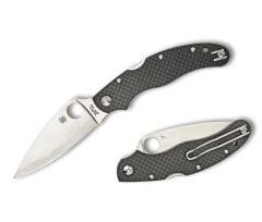 Spyderco Caly 3.5 Carbon Fiber ZDP-189 Plainedge Çakı