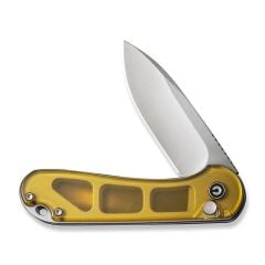Civivi Button Lock Elementum II Ultem Amber Çakı