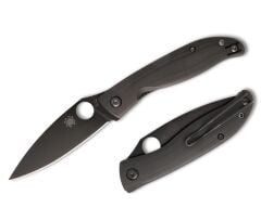 Spyderco Mantra 4 Black G-10 Black Blade Plainedge Çakı