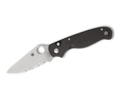 Spyderco Buttonup CF Combinationedge Çakı