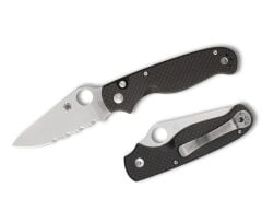 Spyderco Buttonup CF Combinationedge Çakı