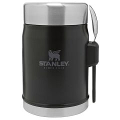 Stanley Klasik Paslanmaz Çelik Yemek Termosu Kaşıklı 0.40 Lt Siyah