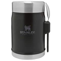 Stanley Klasik Paslanmaz Çelik Yemek Termosu Kaşıklı 0.40 Lt Siyah