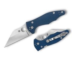 Spyderco Yojimbo 2 Cobalt Blue G-10 CPM SPY27 Plainedge Çakı