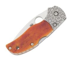 Spyderco Sp Native 5 50th Anniversary Amber Bone CPM S90V Plainedge Çakı