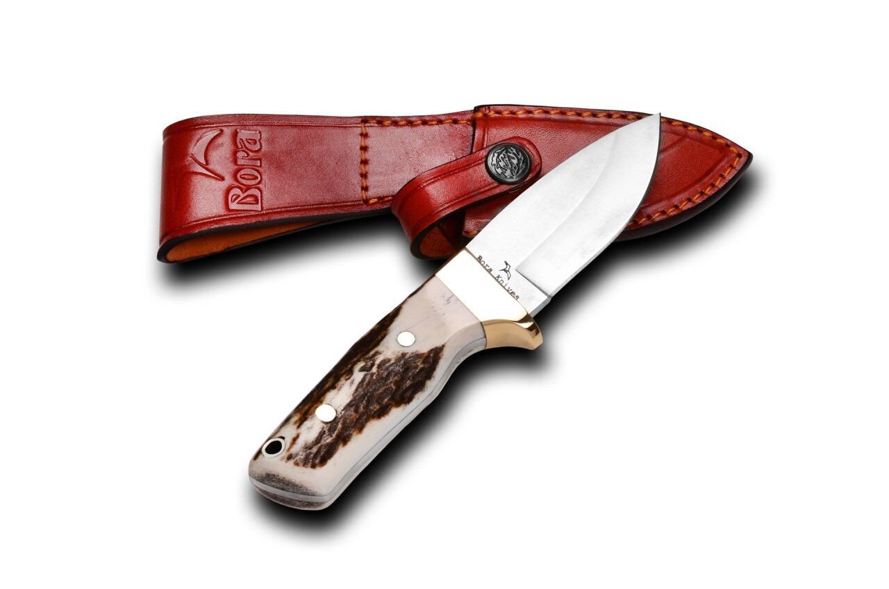 Bora 421 B Küçük Wild Boar Geyik Boynuzu Saplı Bıçak