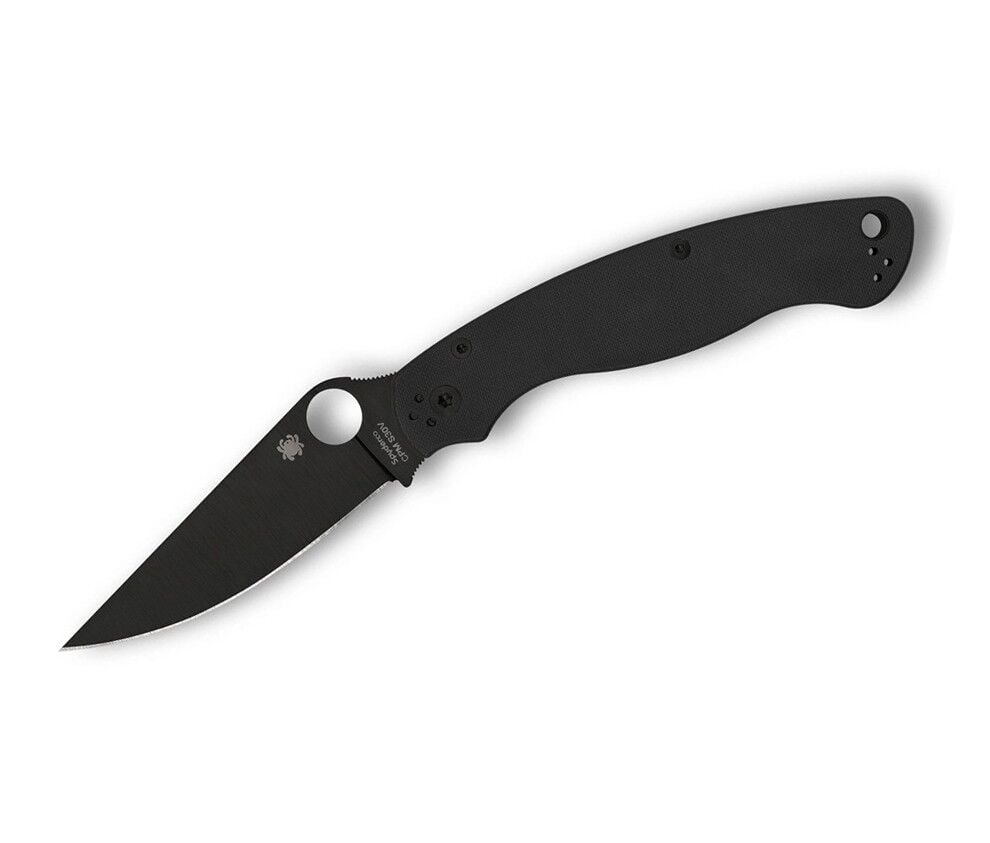 Spyderco Military Model Black G-10 Black Blade PlainEdge Çakı