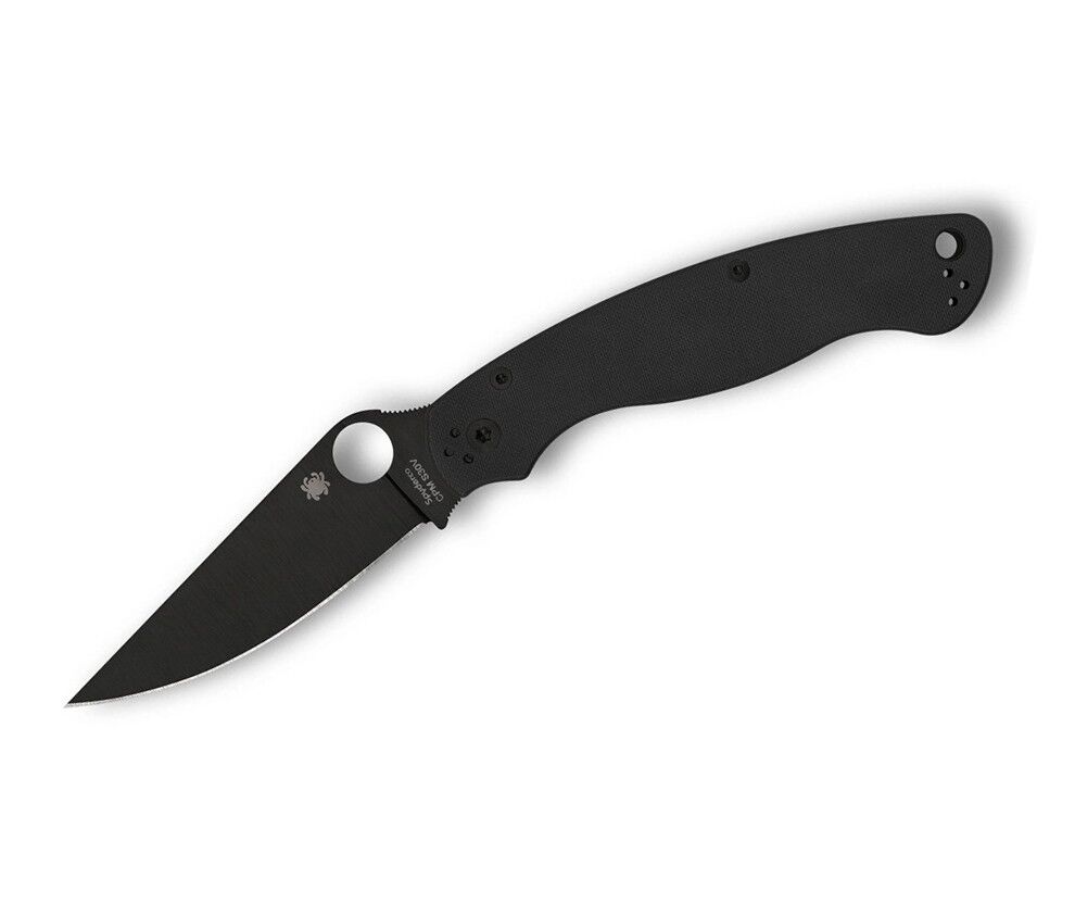 Spyderco Military Model Black G-10 Black Blade PlainEdge Çakı
