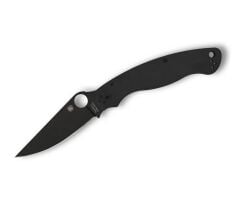 Spyderco Military Model Black G-10 Black Blade PlainEdge Çakı