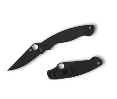 Spyderco Military Model Black G-10 Black Blade PlainEdge Çakı