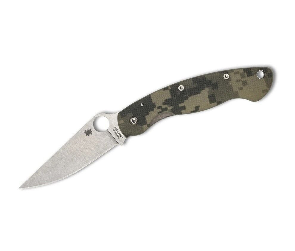 Spyderco Military Model Camo G-10 PlainEdge Çakı