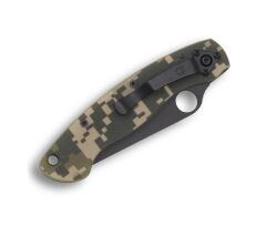 Spyderco Military Model Camo G-10 Black Blade PlainEdge Çakı