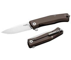 Lionsteel MT01A ES Myto M390 Blade Aluminium Earth Brown/Stone Washed Çakı