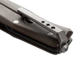 Lionsteel MT01A ES Myto M390 Blade Aluminium Earth Brown/Stone Washed Çakı