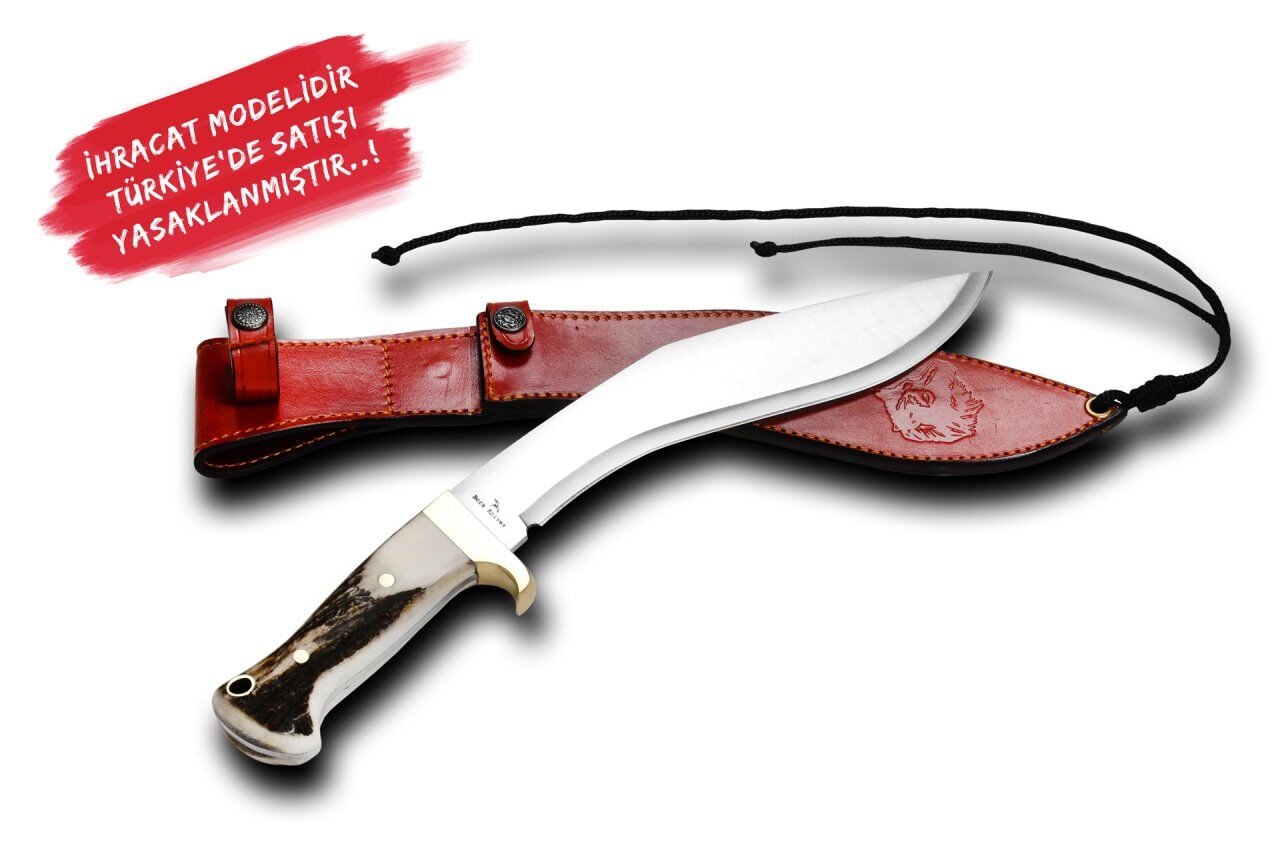 Bora 512 B Kukri Geyik Boynuzu Saplı Bıçak