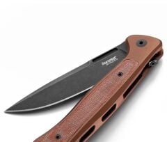 Lionsteel Skinny SK01A EB Earth Aluminium Natural Canvas  Blackwashed Çakı