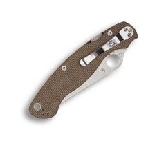 Spyderco Military 2 Brown Canvas Micarta CPM CRUWEAR PlainEdge Çakı