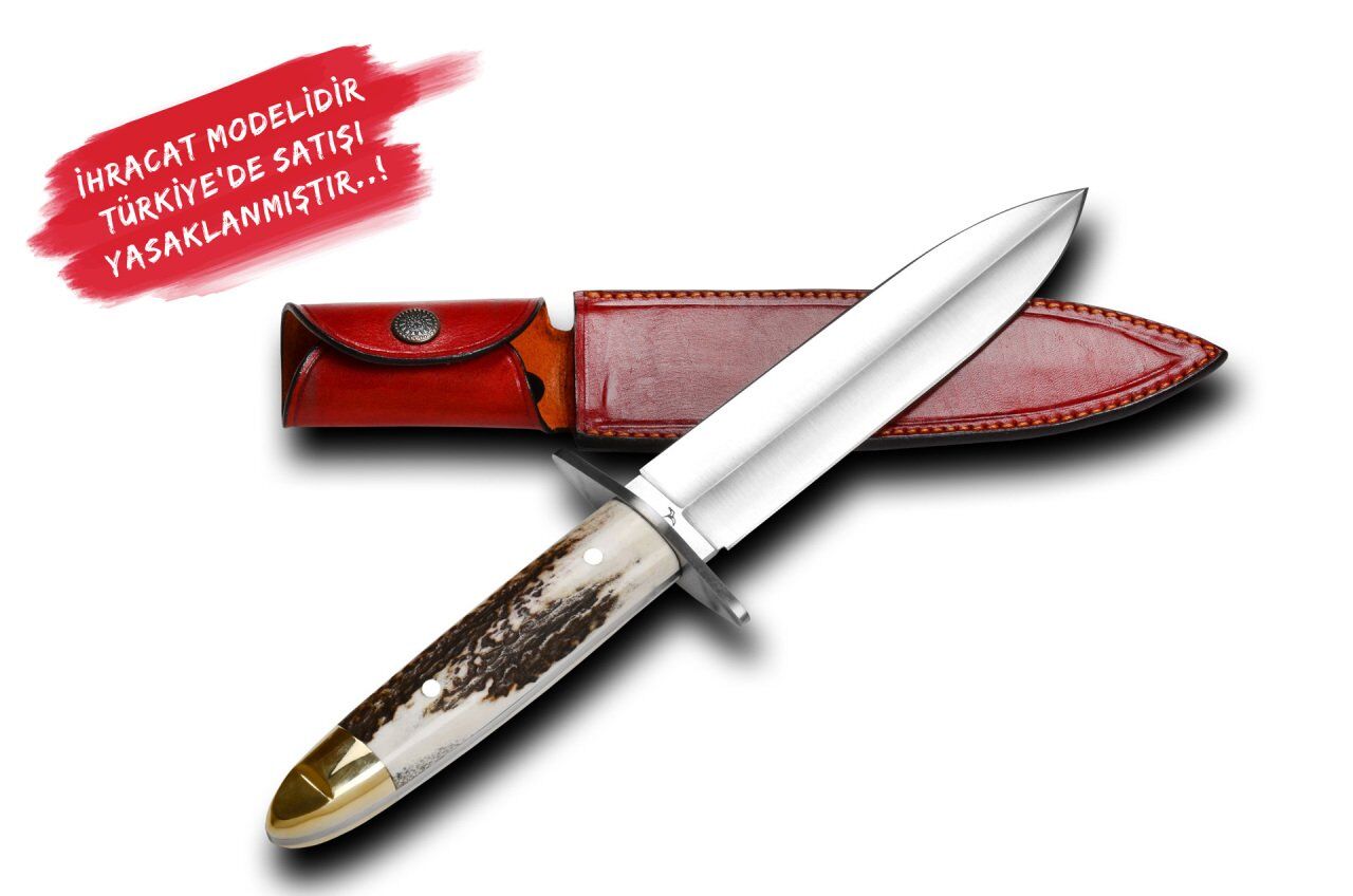 Bora 510 B Sakana Geyik Boynuzu Saplı Bıçak