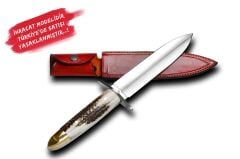 Bora 510 B Sakana Geyik Boynuzu Saplı Bıçak