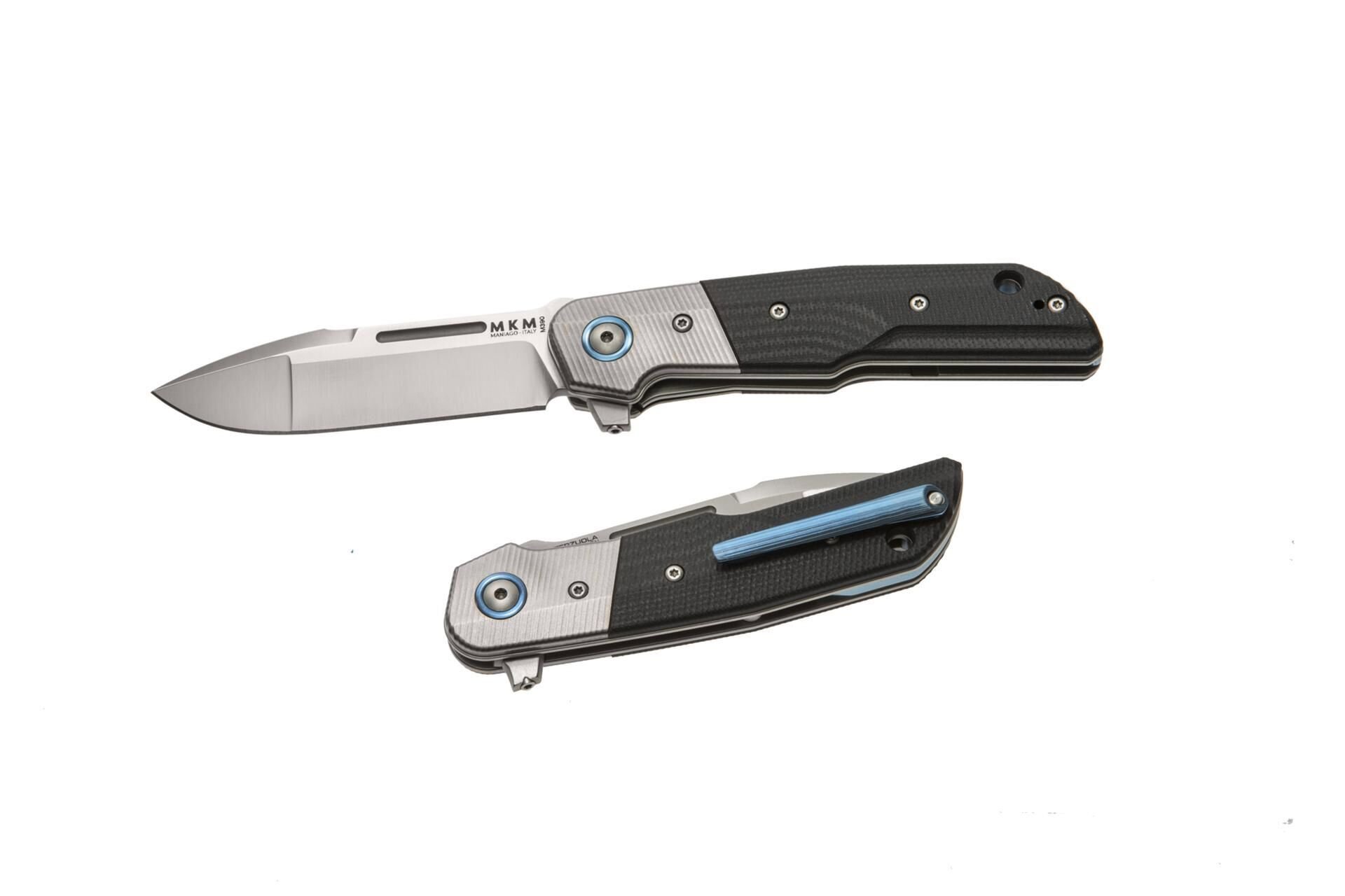 MKM Clap Black G10 Titanium Bolsters Çakı