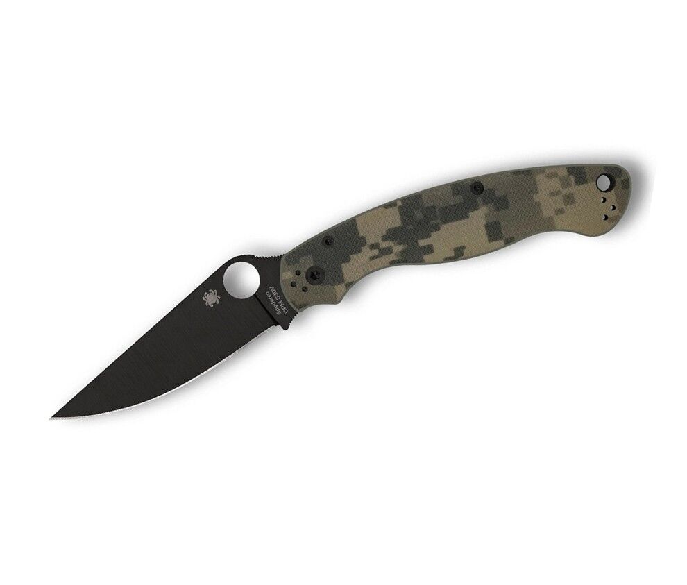Spyderco Military 2 Camo G-10 Black Blade PlainEdge Çakı