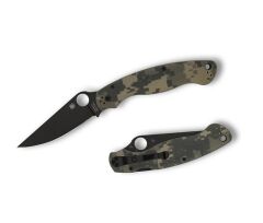 Spyderco Military 2 Camo G-10 Black Blade PlainEdge Çakı
