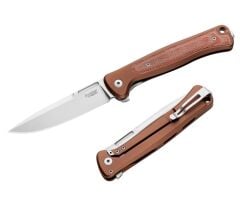 Lionsteel Skinny SK01A ES Stone Washed Blade MagnaCut Earth Aluminium-Micarta Çakı
